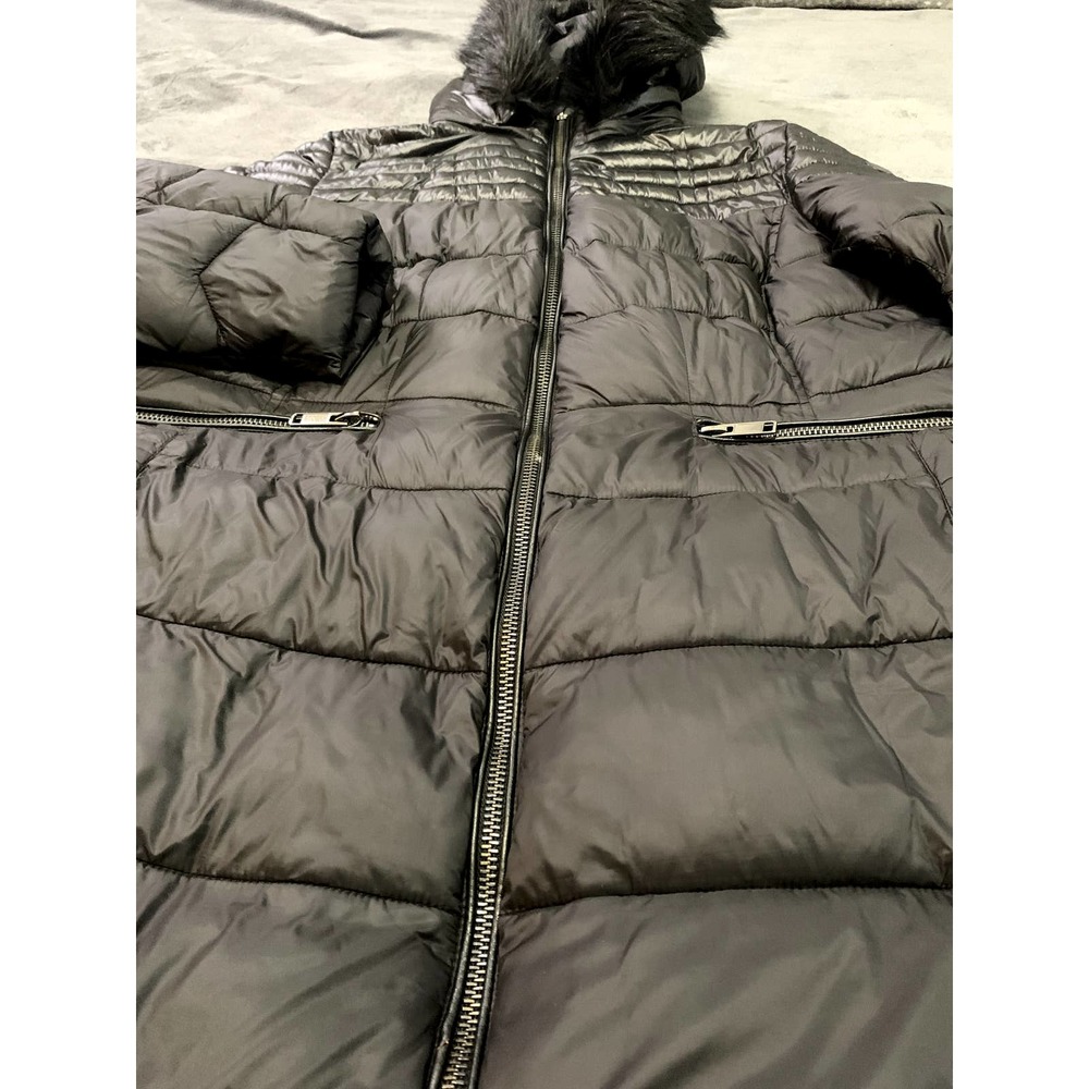 RACHEL Rachel Roy Black Puffer Coat - Picture 2 of 12